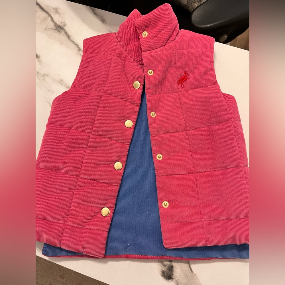 The Beaufort Bonnet girls vest. 3T pink. Great condition